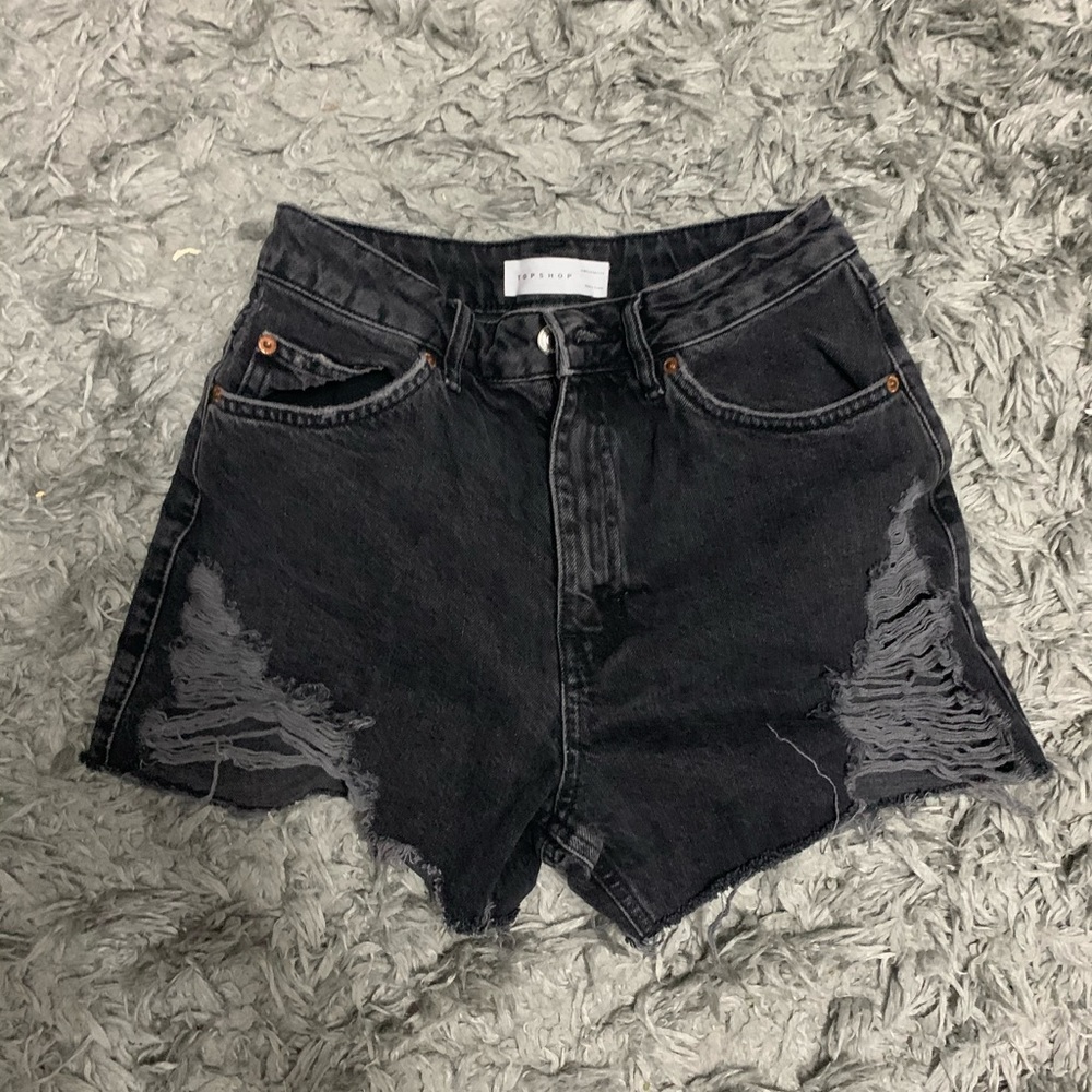 Topshop distressed jean shorts!